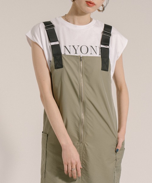 ロゴプリントフレンチスリーブTシャツ（Tシャツ/カットソー）｜Jeudi（ジュディ）