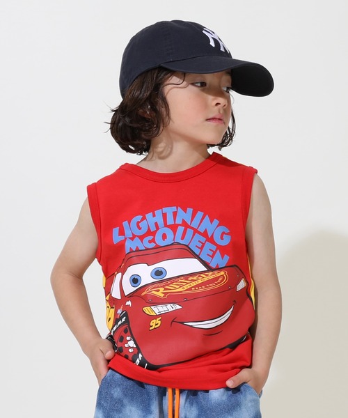 Disney(ディズニー)の「ディズニー どっちも前 タンクトップ 9467K(タンクトップ・キッズ・イエロー×グリーン/イエロー/レッド・90cm/110cm/100cm/120cm/130cm/140cm/80cm)」の3枚目の写真