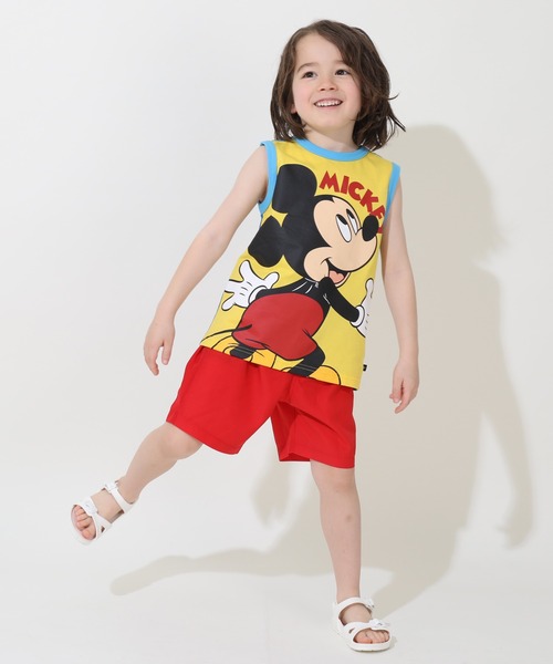 Disney(ディズニー)の「ディズニー どっちも前 タンクトップ 9467K(タンクトップ・キッズ・イエロー×グリーン/イエロー/レッド・90cm/110cm/100cm/120cm/130cm/140cm/80cm)」の7枚目の写真