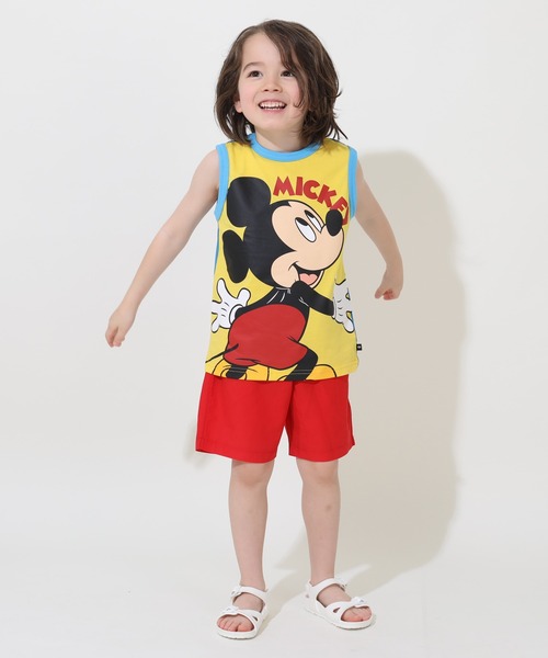 Disney(ディズニー)の「ディズニー どっちも前 タンクトップ 9467K(タンクトップ・キッズ・イエロー×グリーン/イエロー/レッド・90cm/110cm/100cm/120cm/130cm/140cm/80cm)」の6枚目の写真