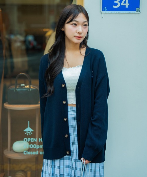 セール】【UNISEX】ALAND／ALogoKNITカーデ（カーディガン/ボレロ