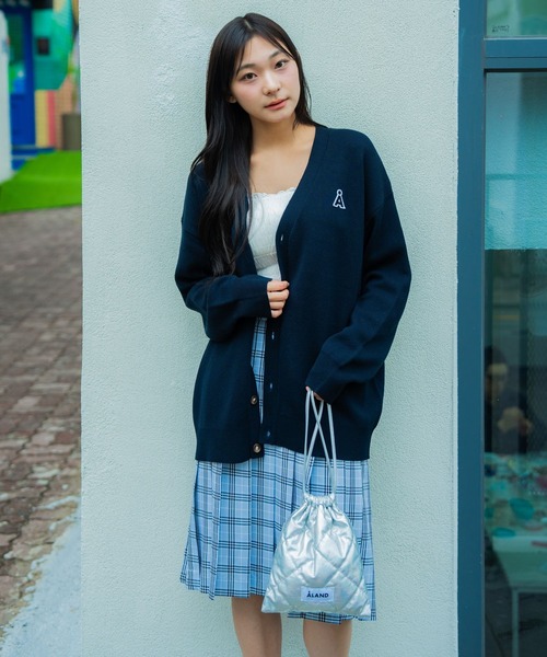 ALOUND カーディガン　L セール】【UNISEX】ALAND／ALogoKNITカーデ（カーディガン/ボレロ