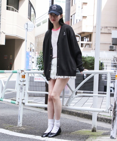 セール】【UNISEX】ALAND／ALogoKNITカーデ（カーディガン/ボレロ