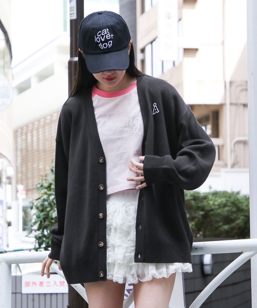 ALAND(エーランド)の「【UNISEX】ALAND/ALogoKNITカーデ(カーディガン/ボレロ・レディース・アイボリー/ブラック/ネイビー・MEDIUM/LARGE)」の5枚目の写真