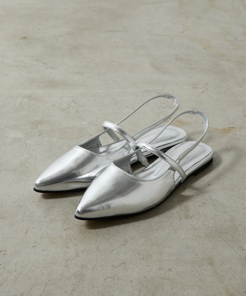 COLONY 2139(コロニートゥーワンスリーナイン)の「ポインテッドメリージェーン(サンダル・レディース・ブラック/シルバー・MEDIUM/LARGE)」の4枚目の写真