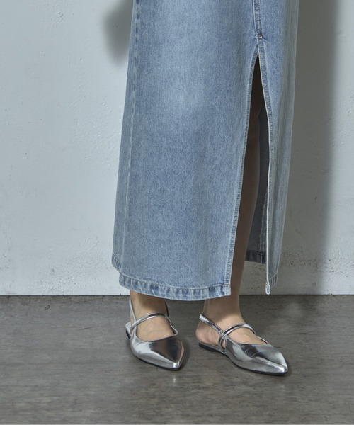 COLONY 2139(コロニートゥーワンスリーナイン)の「ポインテッドメリージェーン(サンダル・レディース・ブラック/シルバー・MEDIUM/LARGE)」の8枚目の写真