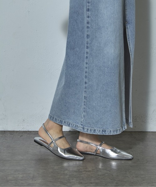 COLONY 2139(コロニートゥーワンスリーナイン)の「ポインテッドメリージェーン(サンダル・レディース・ブラック/シルバー・MEDIUM/LARGE)」の6枚目の写真