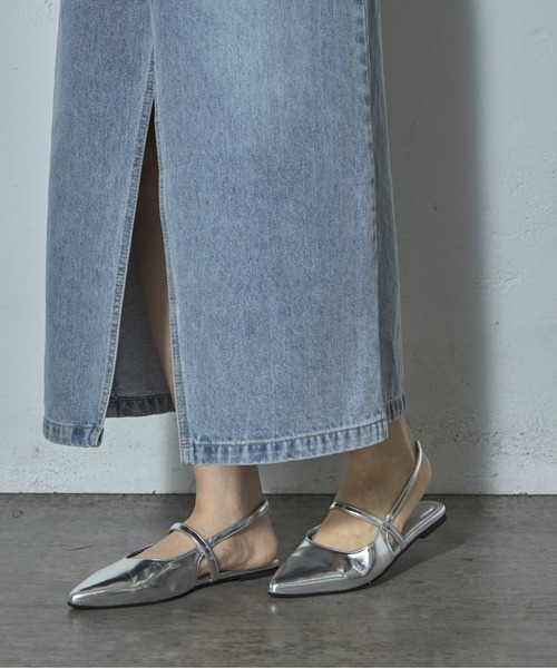 COLONY 2139(コロニートゥーワンスリーナイン)の「ポインテッドメリージェーン(サンダル・レディース・ブラック/シルバー・MEDIUM/LARGE)」の10枚目の写真