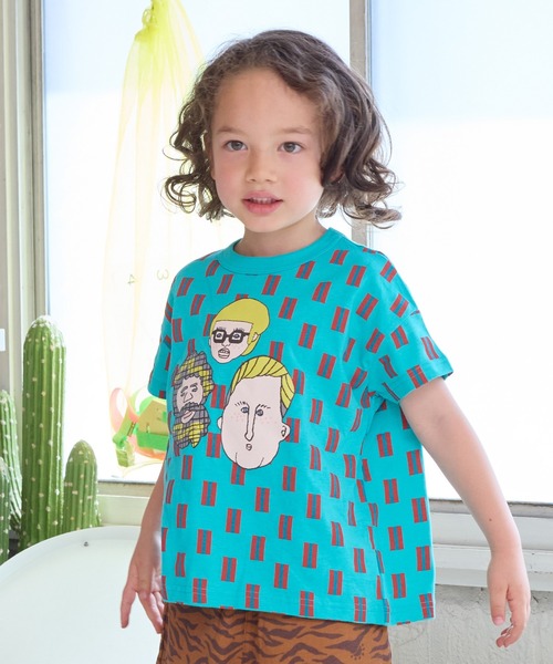 HOGAN RANCH WEAR（ホーガンランチウエア）の「ソウガラワイドTシャツ（kids/XS～LL）（Tシャツ/カットソー・キッズ・グレー/レッド/カーキ/ピンク/ブルー/ライトグリーン/エメラルド/マルチ/ブラック系1/ブラック系2・LL/S/M/L/XS）」の6枚目の写真