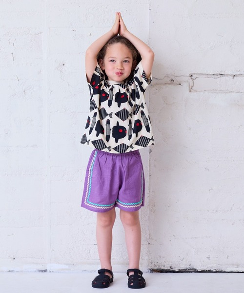 HOGAN RANCH WEAR（ホーガンランチウエア）の「ソウガラワイドTシャツ（kids/XS～LL）（Tシャツ/カットソー・キッズ・グレー/レッド/カーキ/ピンク/ブルー/ライトグリーン/エメラルド/マルチ/ブラック系1/ブラック系2・LL/S/M/L/XS）」の13枚目の写真