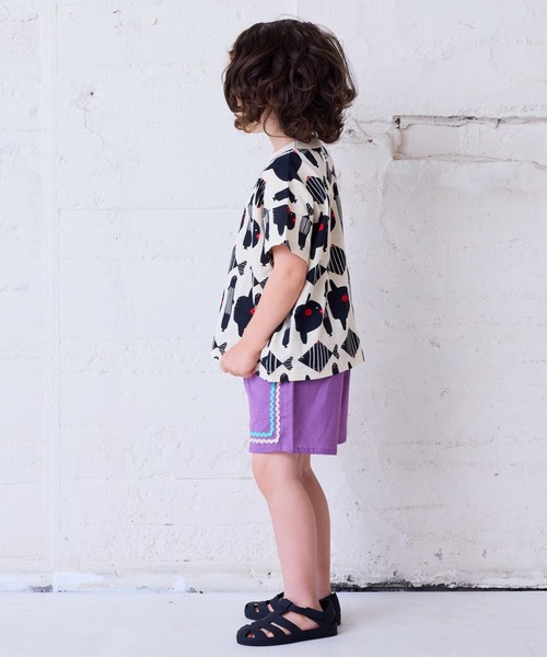 HOGAN RANCH WEAR（ホーガンランチウエア）の「ソウガラワイドTシャツ（kids/XS～LL）（Tシャツ/カットソー・キッズ・グレー/レッド/カーキ/ピンク/ブルー/ライトグリーン/エメラルド/マルチ/ブラック系1/ブラック系2・LL/S/M/L/XS）」の14枚目の写真