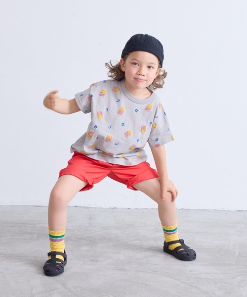 HOGAN RANCH WEAR（ホーガンランチウエア）の「ソウガラワイドTシャツ（kids/XS～LL）（Tシャツ/カットソー・キッズ・グレー/レッド/カーキ/ピンク/ブルー/ライトグリーン/エメラルド/マルチ/ブラック系1/ブラック系2・LL/S/M/L/XS）」の18枚目の写真