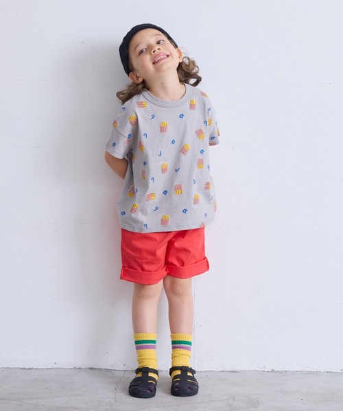 HOGAN RANCH WEAR（ホーガンランチウエア）の「ソウガラワイドTシャツ（kids/XS～LL）（Tシャツ/カットソー・キッズ・グレー/レッド/カーキ/ピンク/ブルー/ライトグリーン/エメラルド/マルチ/ブラック系1/ブラック系2・LL/S/M/L/XS）」の19枚目の写真