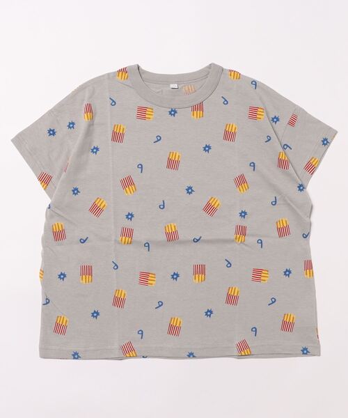 HOGAN RANCH WEAR（ホーガンランチウエア）の「ソウガラワイドTシャツ（kids/XS～LL）（Tシャツ/カットソー・キッズ・グレー/レッド/カーキ/ピンク/ブルー/ライトグリーン/エメラルド/マルチ/ブラック系1/ブラック系2・LL/S/M/L/XS）」の16枚目の写真