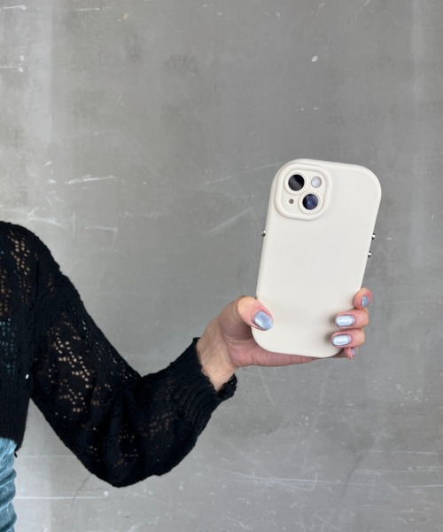 セール】ぷっくり 丸み TPU素材 /マット スマホカバー iPhoneケース