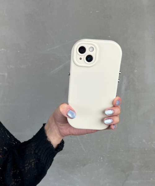 セール】ぷっくり 丸み TPU素材 /マット スマホカバー iPhoneケース