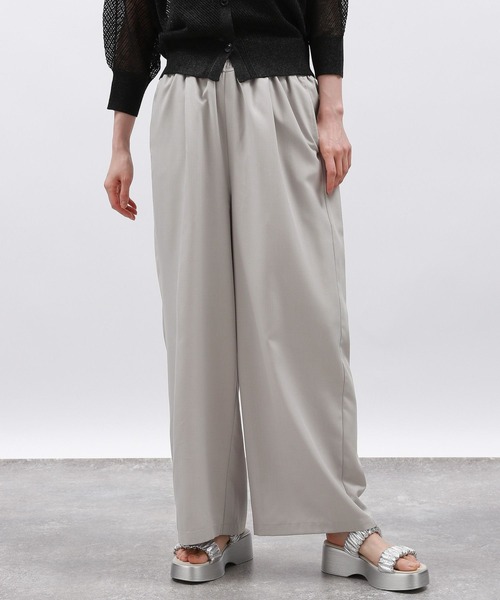 LAKOLE(ラコレ)の「ウエストシャーリングパンツ / 127586(その他パンツ・レディース・ブラック/グレー/ブルー/ベージュ・SMALL/MEDIUM)」の2枚目の写真