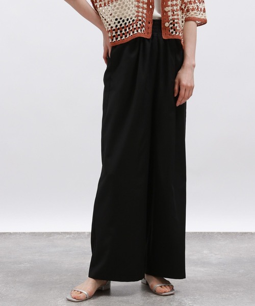 LAKOLE(ラコレ)の「ウエストシャーリングパンツ / 127586(その他パンツ・レディース・ブラック/グレー/ブルー/ベージュ・SMALL/MEDIUM)」の1枚目の写真