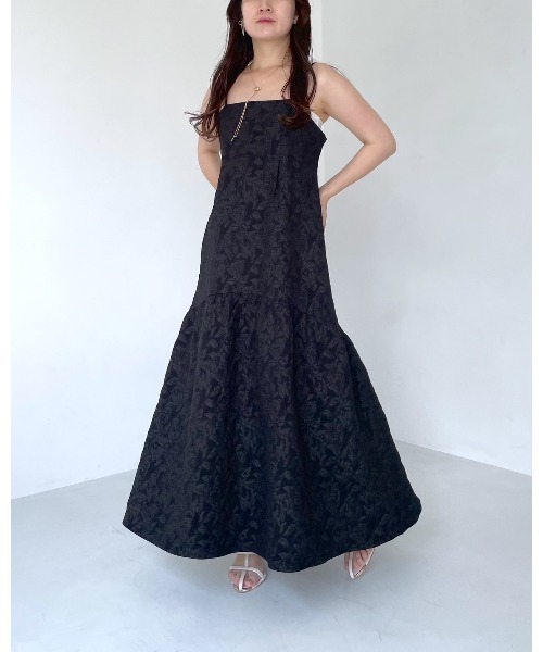 mysty woman（ミスティウーマン）の「フラワージャガードキャミワンピース　135300（ワンピース・レディース・オフホワイト/ブラック/グリーン・FREE）」の22枚目の写真