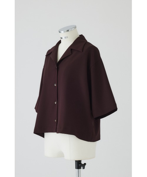 RIM.ARK（リムアーク）の「Open collar half sleeve SH オープン