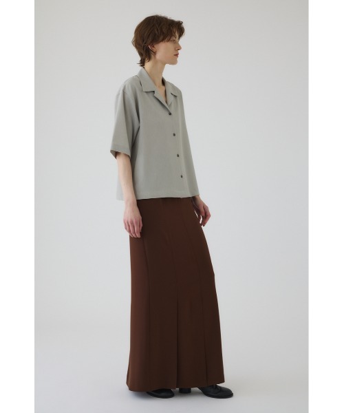 RIM.ARK（リムアーク）の「Open collar half sleeve SH オープン
