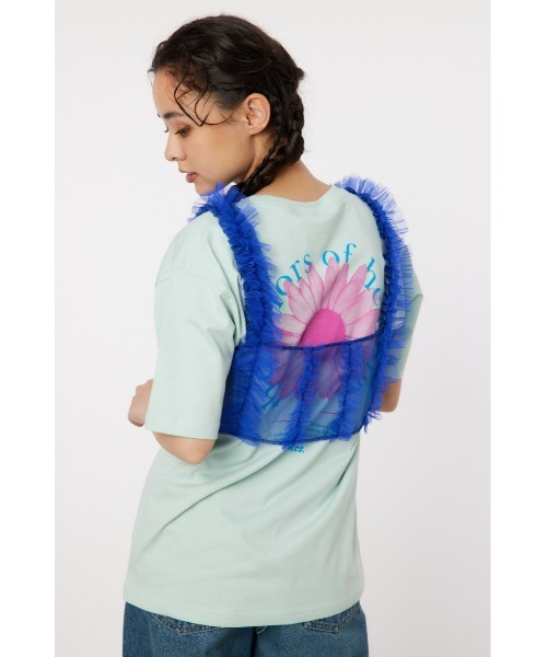 RODEO CROWNS WIDE BOWL（ロデオクラウンズワイドボウル）の「frill チュールビスチェ（ベスト・レディース・ブルー/アイボリー/ブラック・FREE）」の6枚目の写真