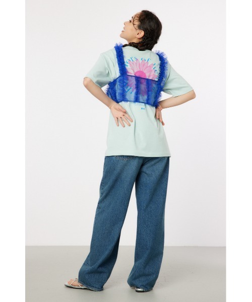 RODEO CROWNS WIDE BOWL（ロデオクラウンズワイドボウル）の「frill チュールビスチェ（ベスト・レディース・ブルー/アイボリー/ブラック・FREE）」の8枚目の写真