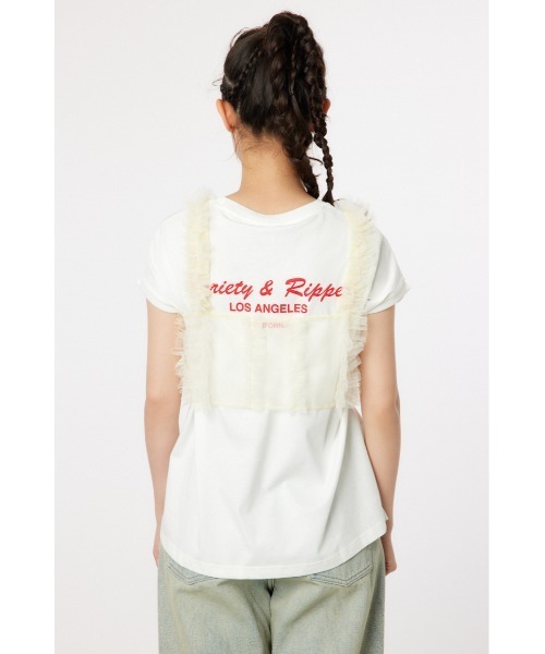 RODEO CROWNS WIDE BOWL（ロデオクラウンズワイドボウル）の「frill チュールビスチェ（ベスト・レディース・ブルー/アイボリー/ブラック・FREE）」の11枚目の写真