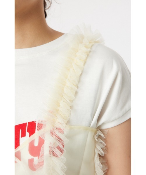 RODEO CROWNS WIDE BOWL（ロデオクラウンズワイドボウル）の「frill チュールビスチェ（ベスト・レディース・ブルー/アイボリー/ブラック・FREE）」の12枚目の写真