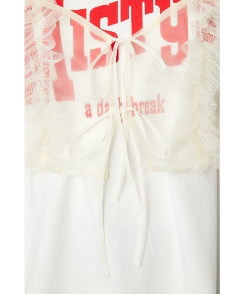 RODEO CROWNS WIDE BOWL（ロデオクラウンズワイドボウル）の「frill チュールビスチェ（ベスト・レディース・ブルー/アイボリー/ブラック・FREE）」の13枚目の写真