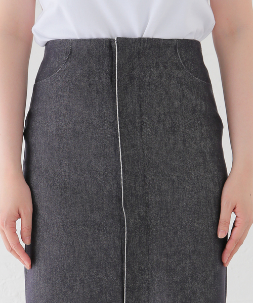 plage（プラージュ）の「RIAM ストレッチデニムスカート（デニムスカート・レディース・ネイビー・38/36/34）」の7枚目の写真