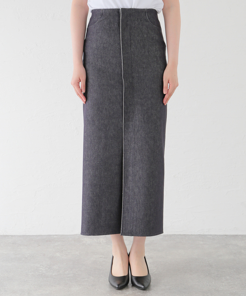 plage（プラージュ）の「RIAM ストレッチデニムスカート（デニムスカート・レディース・ネイビー・38/36/34）」の17枚目の写真