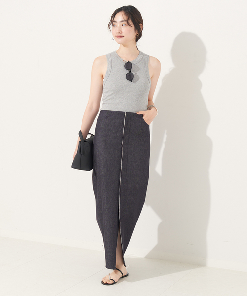 plage（プラージュ）の「RIAM ストレッチデニムスカート（デニムスカート・レディース・ネイビー・38/36/34）」の18枚目の写真