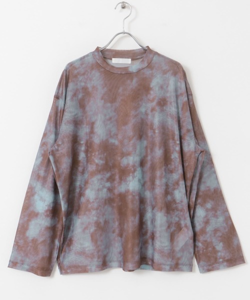 SENSE OF PLACE by URBAN RESEARCH（センスオブプレイスバイアーバンリサーチ）の「マーブルシアールーズロングTシャツ（Tシャツ/カットソー・メンズ・ブラウン/ブルー/ブラック・LARGE/MEDIUM）」の8枚目の写真