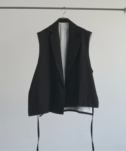 Utusiyo(ウツシヨ)の「gilet 共鳴(その他トップス・メンズ・ブラウン/ブラック・FREE)」の7枚目の写真