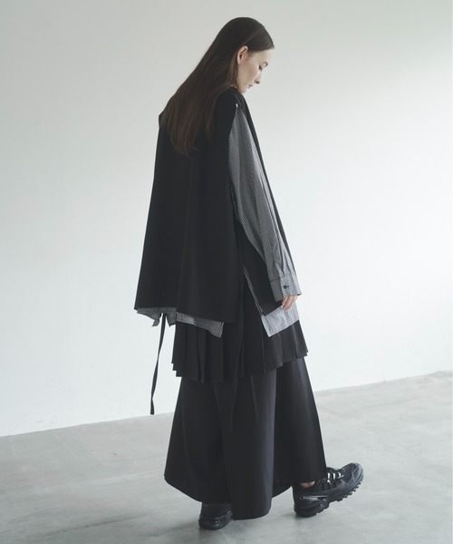 Utusiyo(ウツシヨ)の「gilet 共鳴(その他トップス・メンズ・ブラウン/ブラック・FREE)」の4枚目の写真
