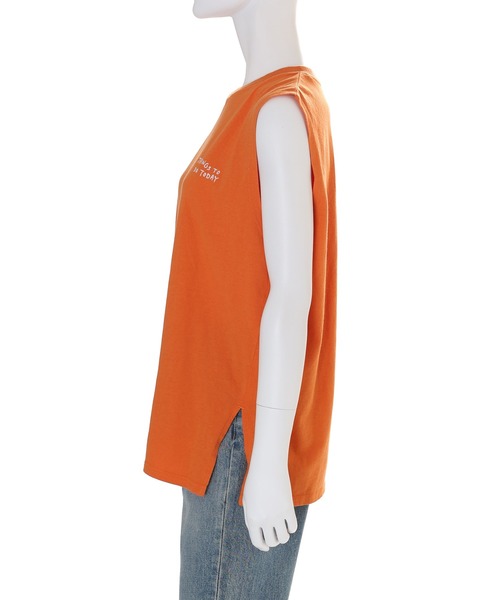 Ungrid（アングリッド）の「カラーエンブロイダリータンクトップ（Tシャツ/カットソー・レディース・ブラウン/オレンジ/パープル/オフホワイト・FREE）」の10枚目の写真