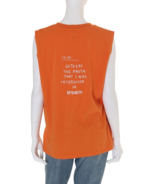 Ungrid（アングリッド）の「カラーエンブロイダリータンクトップ（Tシャツ/カットソー・レディース・ブラウン/オレンジ/パープル/オフホワイト・FREE）」の11枚目の写真