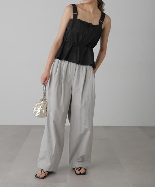 FREE'S MART（フリーズマート）の「ウエストドロストジップビスチェ（シャツ/ブラウス・レディース・ブラック/グレー/ベージュ・FREE）」の10枚目の写真