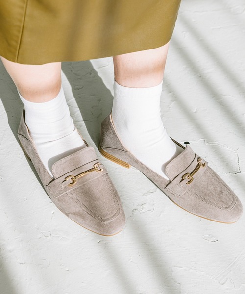 GLOBAL WORK（グローバルワーク）の「サイズ拡大/らくっション撥水2WAYローファー/131468（ローファー・レディース・ベージュ/グレイッシュベージュ/アイボリー/ブラック系その他/シルバー/ブラック/ガンメタ/ブラック系その他3/ブラック系1/ダークブラウン・23cm/23.5cm/24.5cm/25cm/24cm/22.5cm）」の8枚目の写真