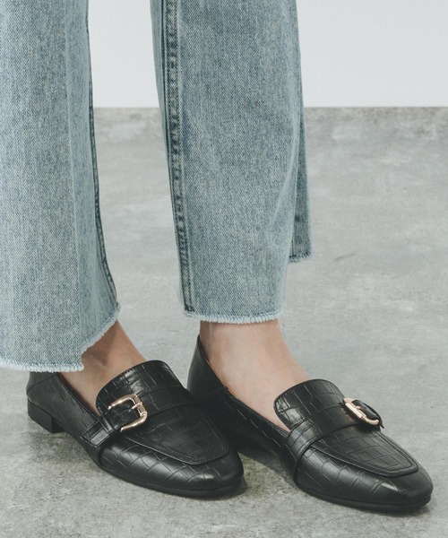 GLOBAL WORK（グローバルワーク）の「サイズ拡大/らくっション撥水2WAYローファー/131468（ローファー・レディース・ベージュ/グレイッシュベージュ/アイボリー/ブラック系その他/シルバー/ブラック/ガンメタ/ブラック系その他3/ブラック系1/ダークブラウン・23cm/23.5cm/24.5cm/25cm/24cm/22.5cm）」の12枚目の写真