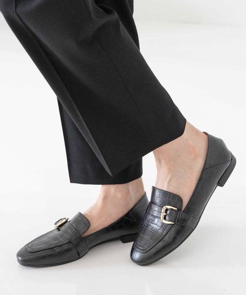 GLOBAL WORK（グローバルワーク）の「サイズ拡大/らくっション撥水2WAYローファー/131468（ローファー・レディース・ベージュ/グレイッシュベージュ/アイボリー/ブラック系その他/シルバー/ブラック/ガンメタ/ブラック系その他3/ブラック系1/ダークブラウン・23cm/23.5cm/24.5cm/25cm/24cm/22.5cm）」の18枚目の写真