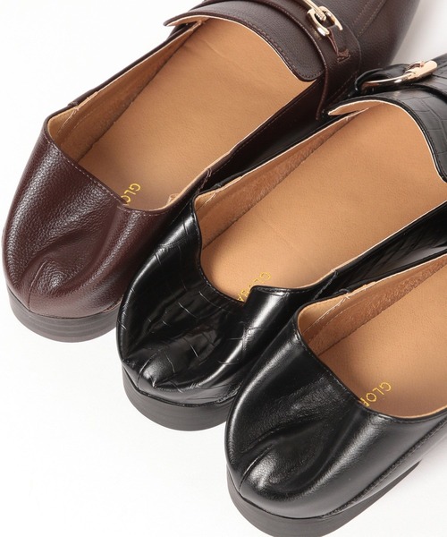 GLOBAL WORK（グローバルワーク）の「サイズ拡大/らくっション撥水2WAYローファー/131468（ローファー・レディース・ベージュ/グレイッシュベージュ/アイボリー/ブラック系その他/シルバー/ブラック/ガンメタ/ブラック系その他3/ブラック系1/ダークブラウン・23cm/23.5cm/24.5cm/25cm/24cm/22.5cm）」の20枚目の写真