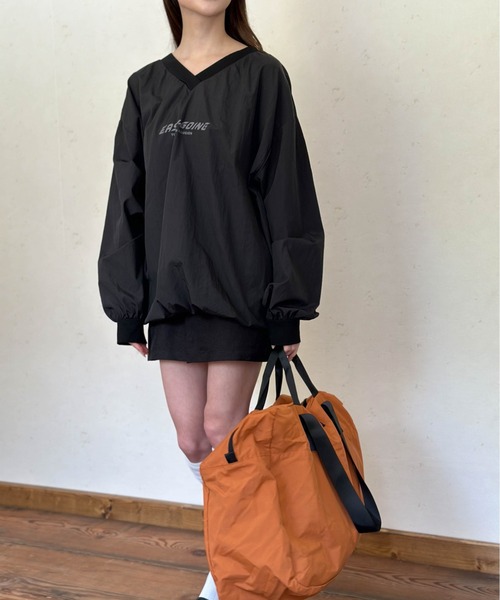 Per sist ence(パーシエンス)の「撥水マットナイロンポケッタブルボストン(ボストンバッグ・レディース・ベージュ/セージグリーン/チャコールグレー/ブラック/オレンジ・FREE)」の19枚目の写真