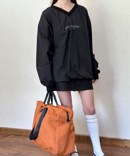 Per sist ence(パーシエンス)の「撥水マットナイロンポケッタブルボストン(ボストンバッグ・レディース・ベージュ/セージグリーン/チャコールグレー/ブラック/オレンジ・FREE)」の17枚目の写真