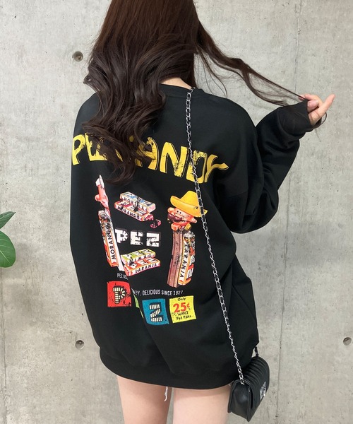 ベジです。セブンフェアリー♡クロシェ ロゴプリント トレーナー セール】PEZ（ペッツ）プリントトレーナー（スウェット