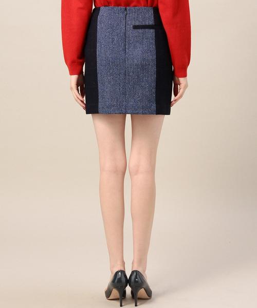 BEAUTY&YOUTH UNITED ARROWS(ビューティーアンドユースユナイテッドアローズ)の「BY ハリスツイードミニスカート ◆(スカート・レディース・ブラウン/ネイビー・MEDIUM/SMALL)」の3枚目の写真