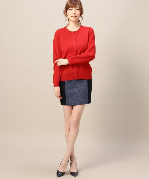 BEAUTY&YOUTH UNITED ARROWS(ビューティーアンドユースユナイテッドアローズ)の「BY ハリスツイードミニスカート ◆(スカート・レディース・ブラウン/ネイビー・MEDIUM/SMALL)」の6枚目の写真