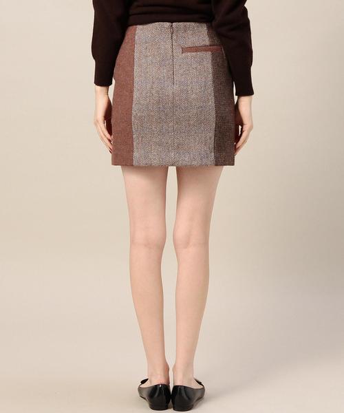 BEAUTY&YOUTH UNITED ARROWS(ビューティーアンドユースユナイテッドアローズ)の「BY ハリスツイードミニスカート ◆(スカート・レディース・ブラウン/ネイビー・MEDIUM/SMALL)」の11枚目の写真
