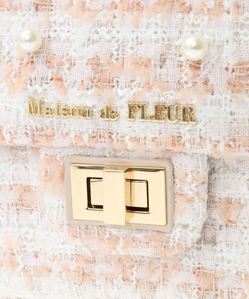 Maison de FLEUR（メゾンドフルール）の「ツイードミニポシェット（ショルダーバッグ・レディース・ベージュ・FREE）」の9枚目の写真